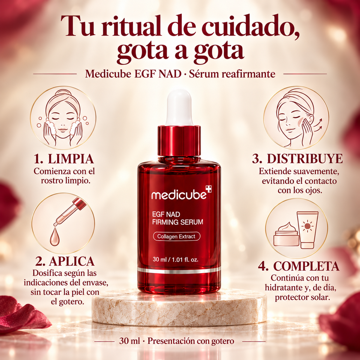 Medicube EGF NAD | Sérum reafirmante · 30 ml