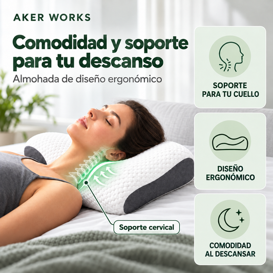 Almohada Cervical 3D | Descanso y Confort