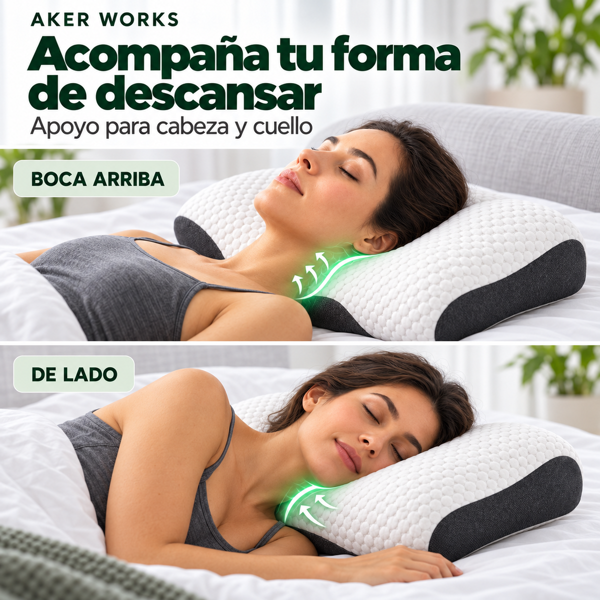 Almohada Cervical 3D | Descanso y Confort
