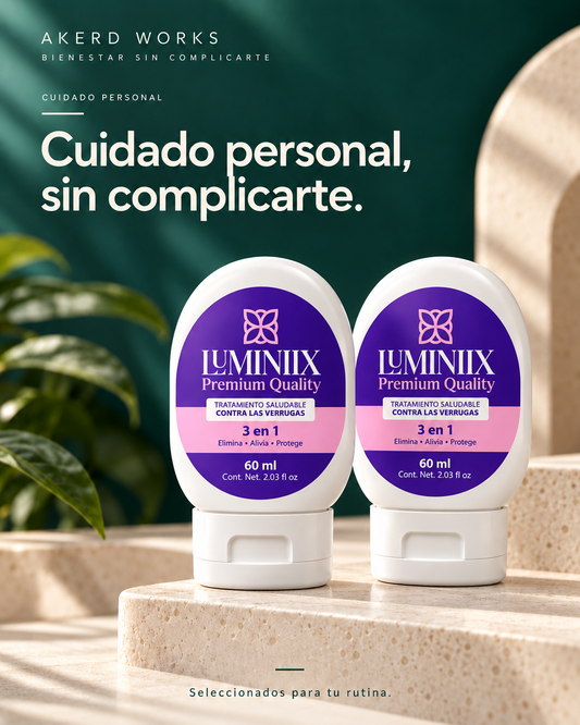 Kit Luminix® x2 | Cuidado para verrugas · 60 ml c/u