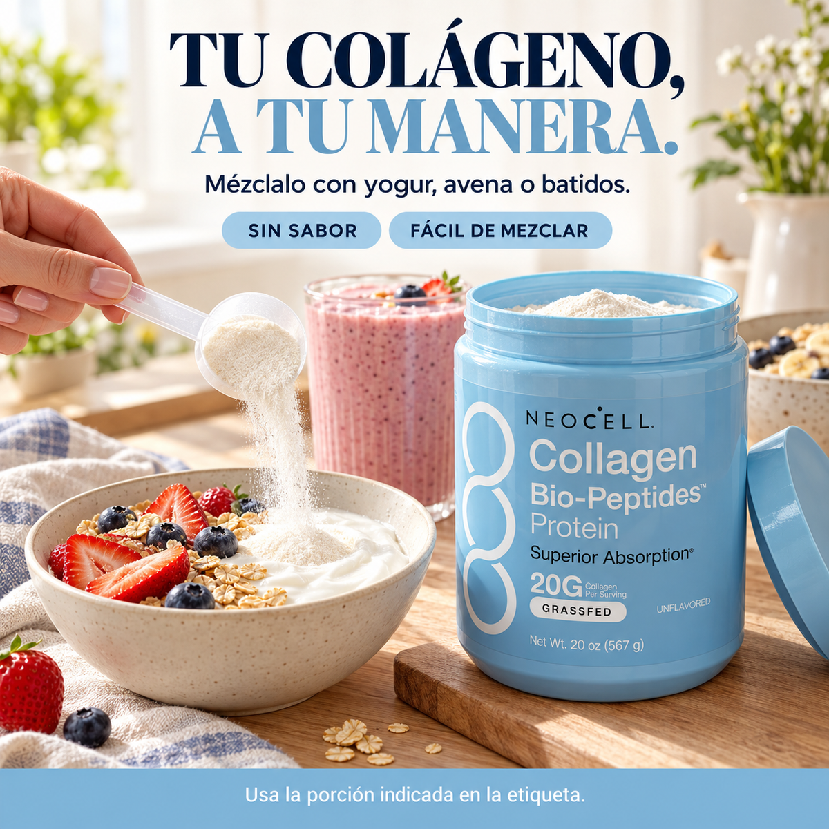 NeoCell® Collagen Bio-Peptides | Colágeno en polvo