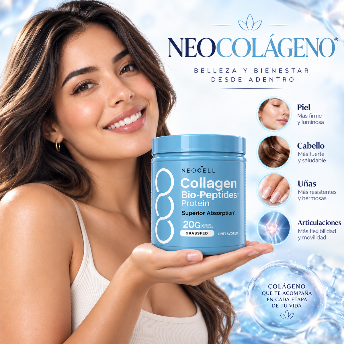 NeoCell® Collagen Bio-Peptides | Colágeno en polvo