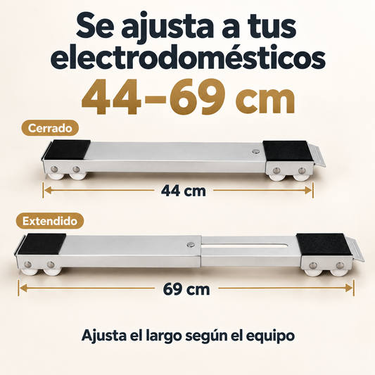 Bases Deslizantes | Mueve y Limpia con Menos Esfuerzo