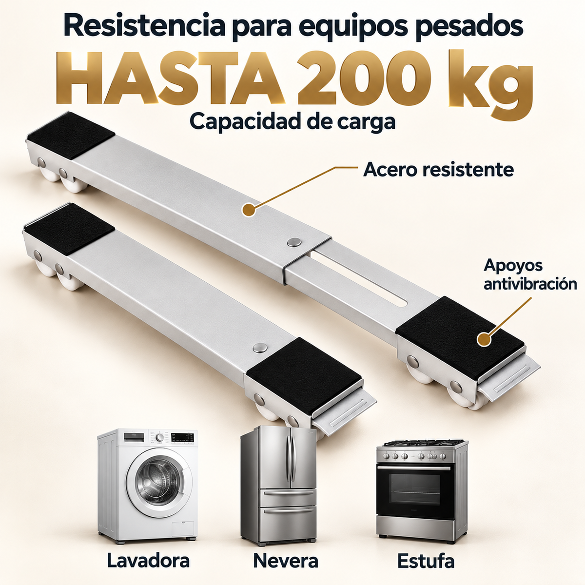 Bases Deslizantes | Mueve y Limpia con Menos Esfuerzo
