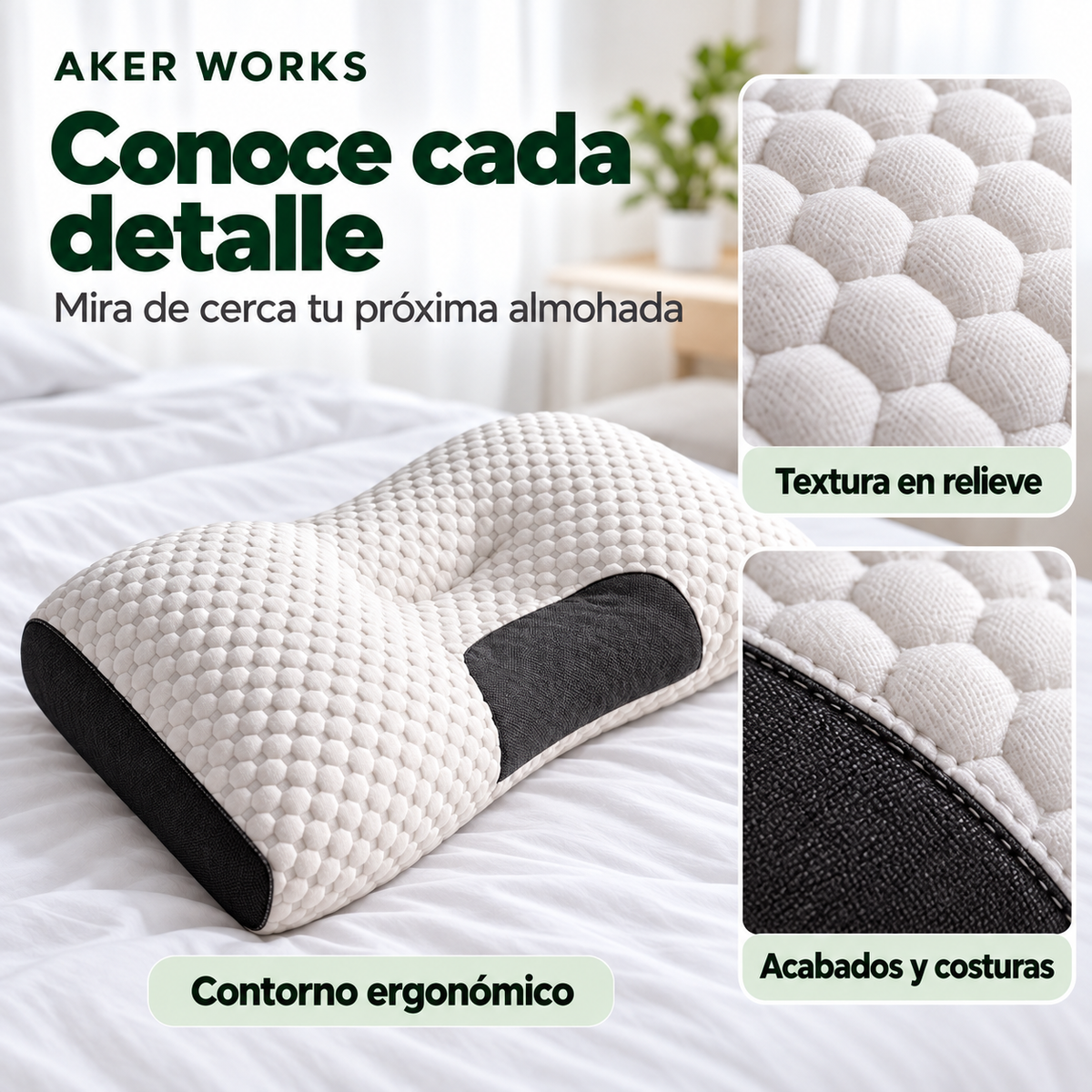 Almohada Cervical 3D | Descanso y Confort